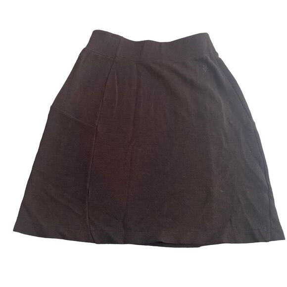 Ibex Merino‎ Wool Midi Skirt Womens Size S Brown - Picture 1 of 8